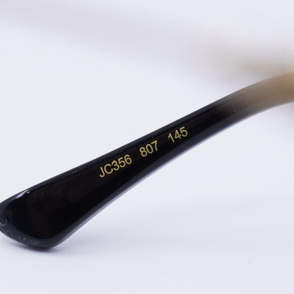 Jimmy Choo JC356 0807 00 Eyeglasses Black/Gold 54mm Square Frame - Picture 7 of 10